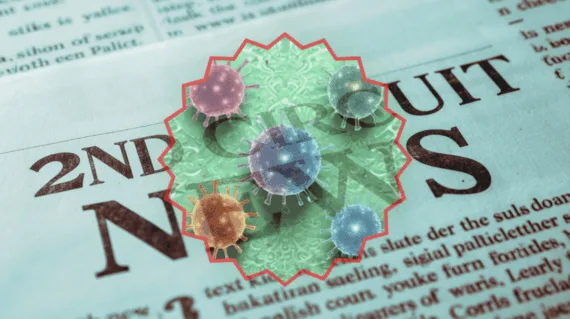 2nd Circuit Dupixent News headline featuring skin cancer cells