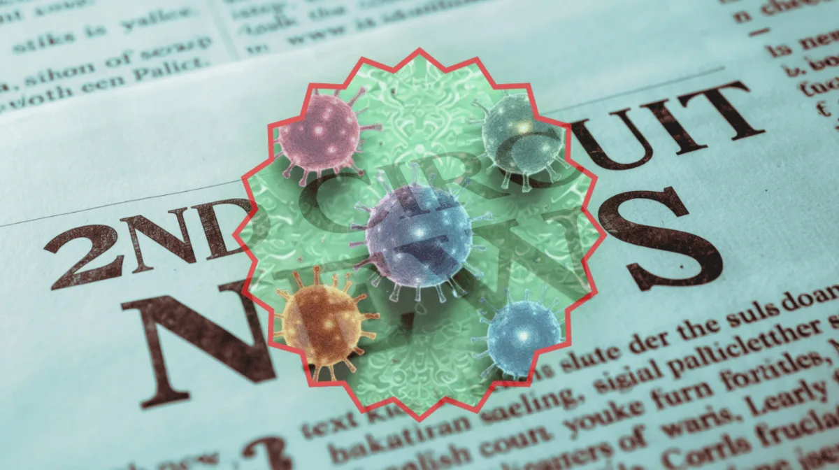 2nd Circuit Dupixent News headline featuring skin cancer cells
