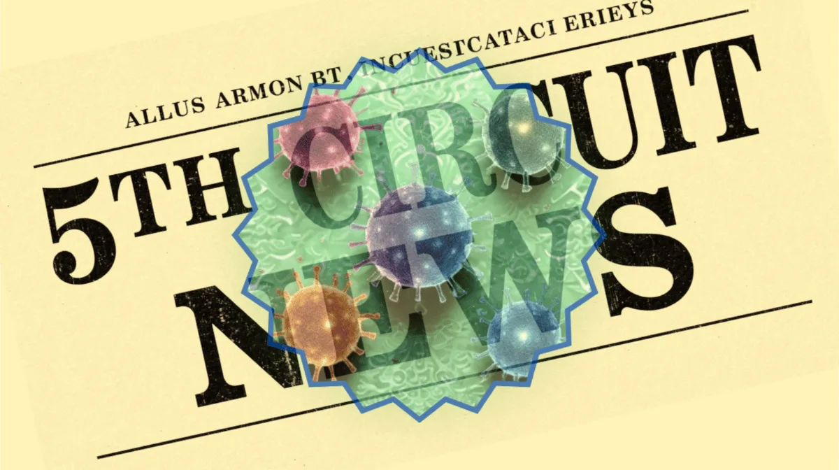 5th Circuit Dupixent News headline featuring skin cancer cells